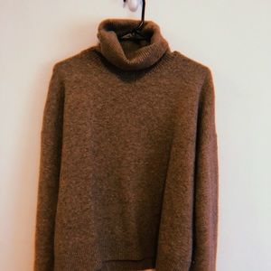 H&M Taupe Turtleneck Sweater